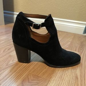 Frye Black Suede Booties